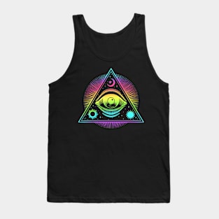 All Seeing Eye Illuminati Tank Top